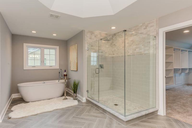 Contemporary Shower with Glass Enclosure